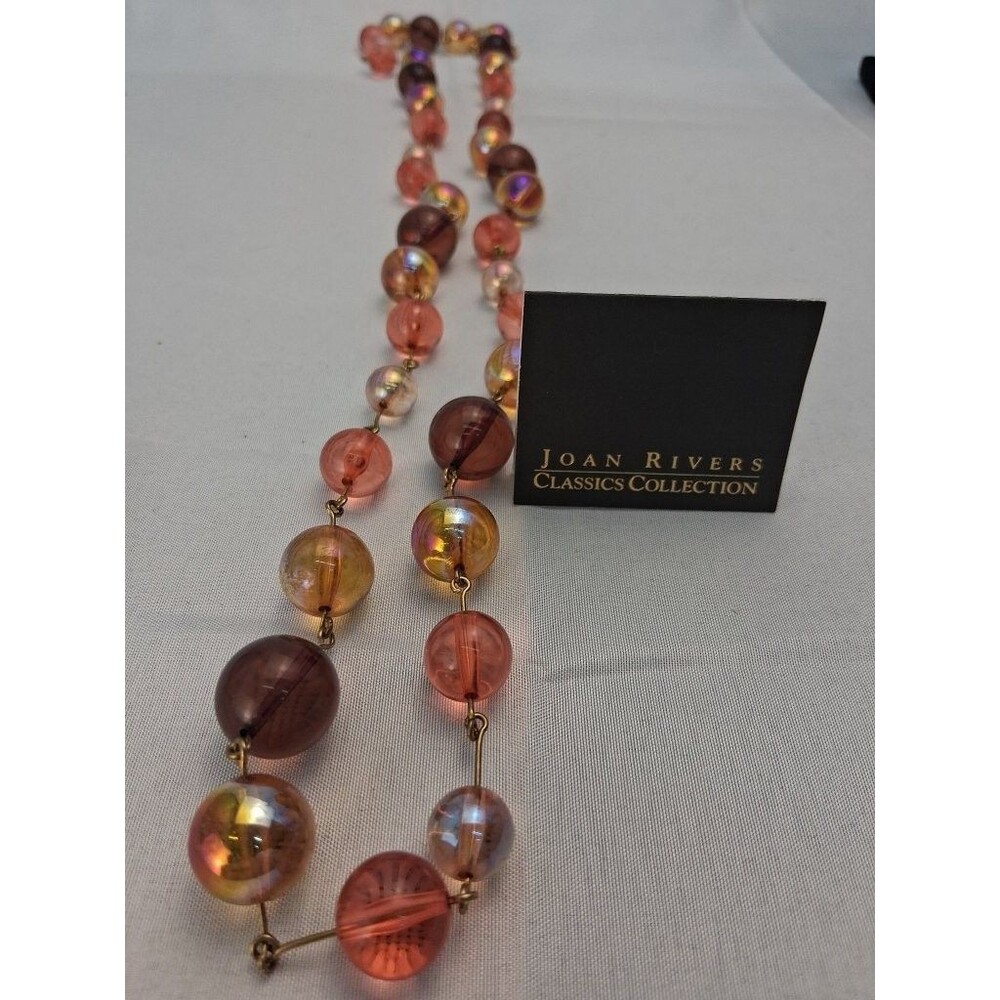 Joan Rivers Classics Collection Multi-Color Beaded Station Necklace Gold Tone